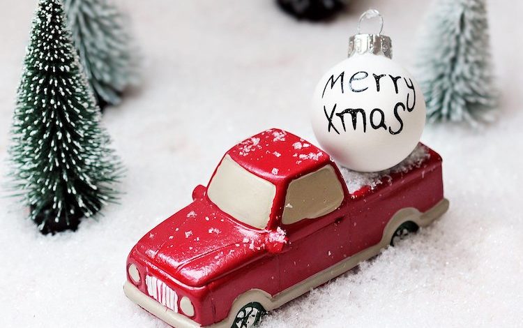 Rentier Auto Weihnachtsdekor, Weihnachtsdeko Auto mit